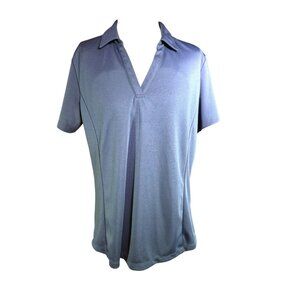 Lady Hagen V-neck Navy Blue Golf Shirt Women Size Large
